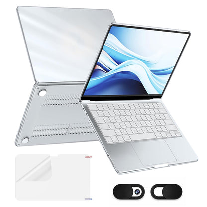 Transparent Case for MacBook Neo 13 Inch Hard Shell Cover Set with 1 Camera Lens Cover 1 Protective Film