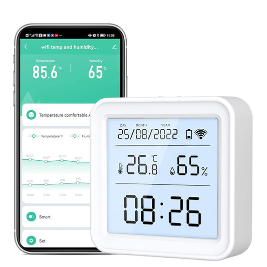 WiFi Smart Thermometer Hygrometer APP Indoor Temperature Monitor