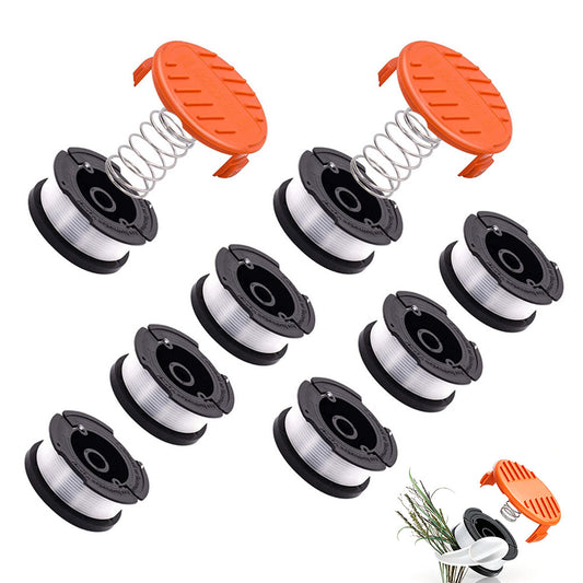 10 Piece Trimmer Spool Set Compatible with BLACK DECKER Series