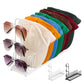 2 Pack Metal Hat Organizer Racks for 8 Caps and 3 Glasses Each