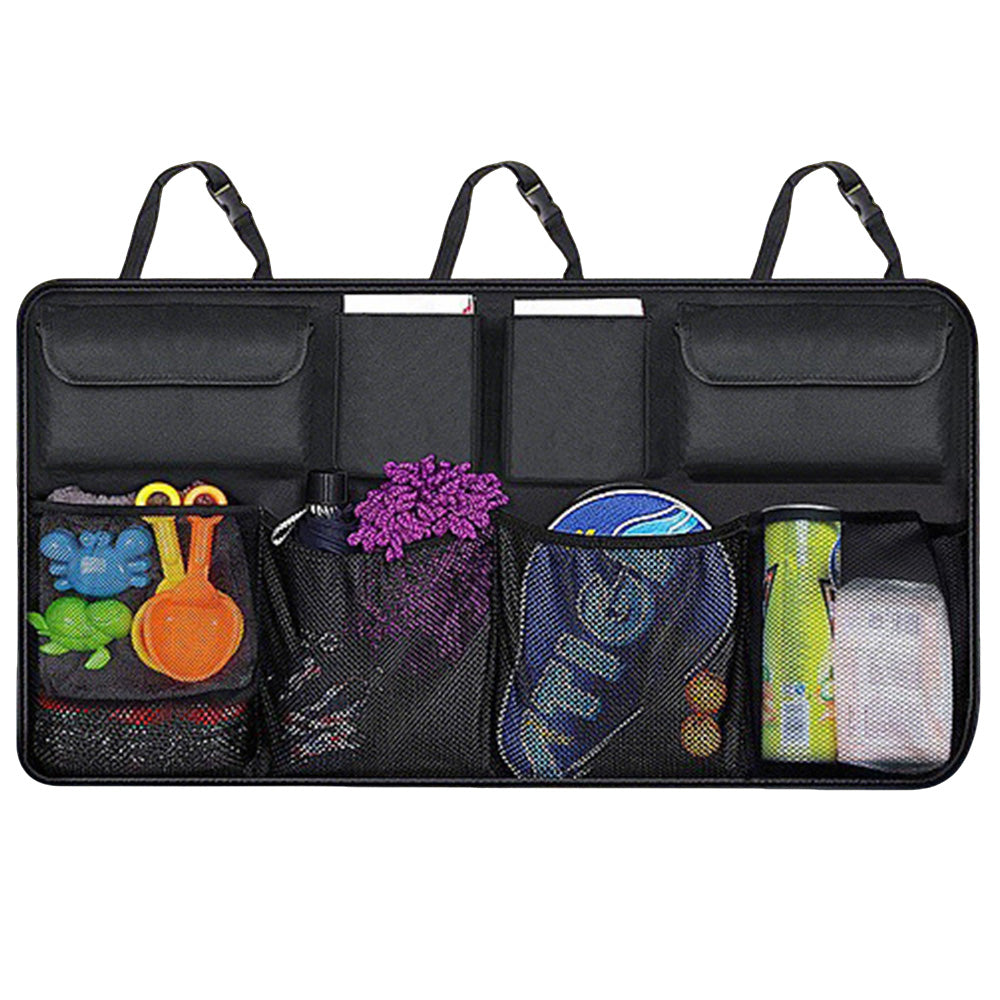Large Car Boot Organiser tidy Back Seat Storage Bag Hanging Pocket Accessories