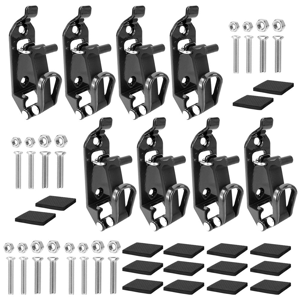 8 Pack Tool Mount Brackets Zinc Alloy Holder For Roof Rack Garage