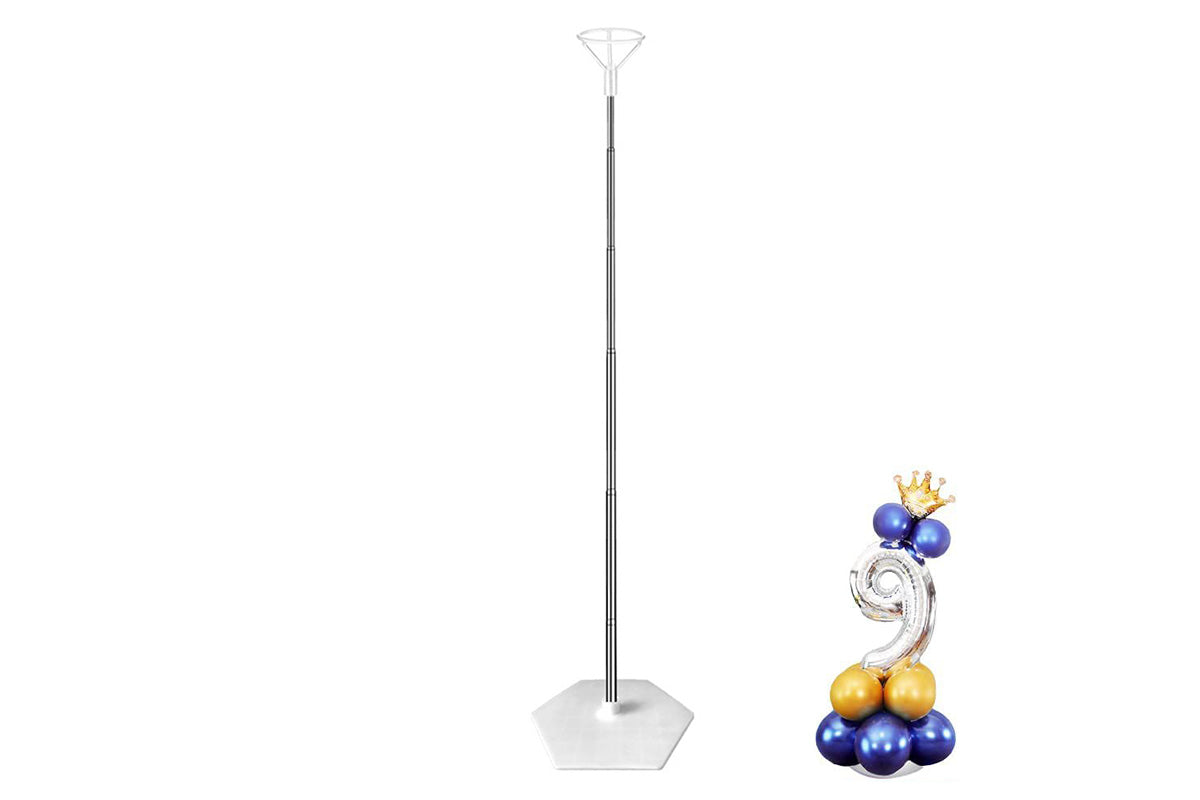 Telescoping Balloon Stand Adjustable Metal Balloon Column 40cm to 2m for Decoration