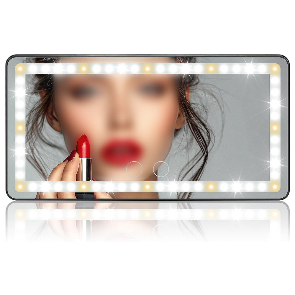 Car Sun Visor Vanity Mirror with 3 Light Modes Travel Makeup Mirror for Truck SUV