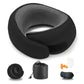 G Shape Memory Foam Travel Neck Pillow Set with Eye Mask Earplugs Bag