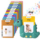 Flash Cards Learning Toy with 510 Words Montessori Language Educational Toy