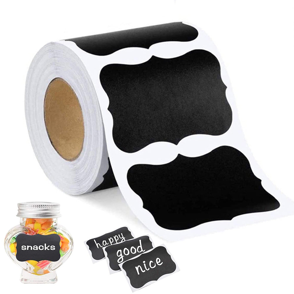 300 Water-Resistant Chalkboard Label Stickers for Kitchen and Jars