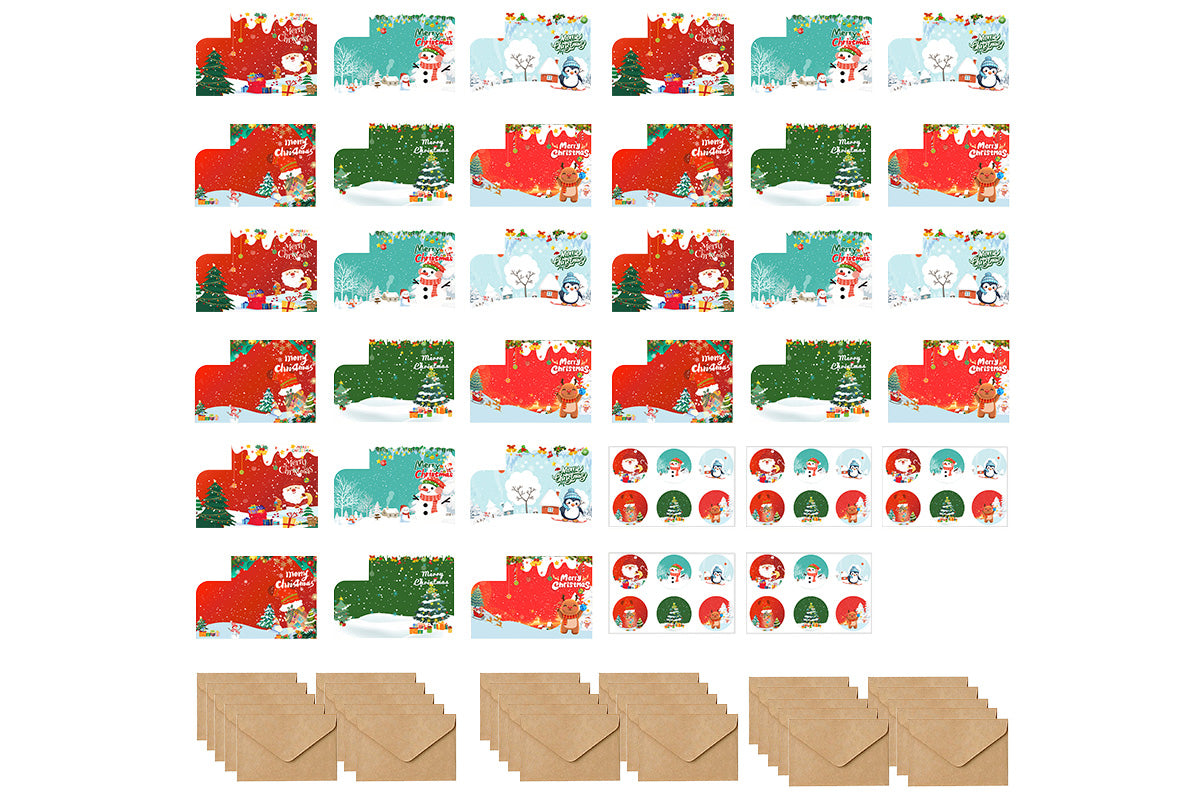 30 Pack Christmas Money Cards With Envelopes Christmas Money Holders For Cash Gift