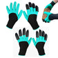 2 Pairs Waterproof Gardening Gloves with ABS Claws for Digging