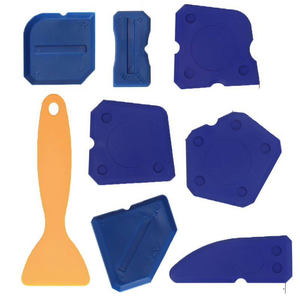 8 Piece Multi-Functional Caulk Finishing Tool Kit for Tile and Grout