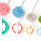 4-Piece Multi-Size Pom Pom Maker Set for DIY Fluff Balls
