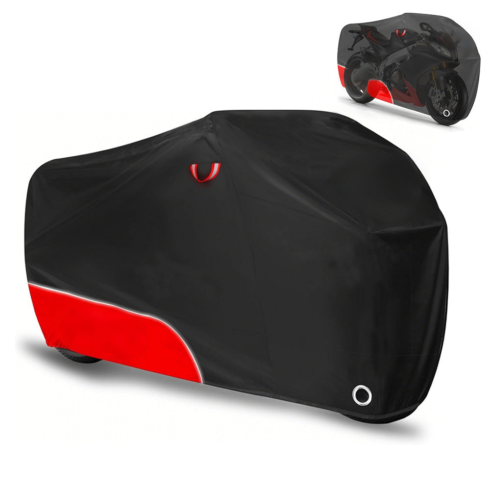 Water-Resistant Bicycle Cover Outdoor with Lock Hole Reflective Strips Dustproof UV-Resistant All-Weather
