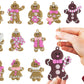 12PCS Gingerbread Man Christmas Decoration For Tree Hanging Pendant For Christmas Tree