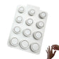 12-Piece Ring Sizer Set Compatible With Oura Ring 4 Unisex