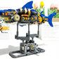 Mechanical Shark with Display Stand Sea Fish Building Block Toy for Home Decor