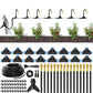 30m 0.6cm 360-Degree Adjustable Copper Nozzle Irrigation Kit for Garden Greenhouse Lawn Patio