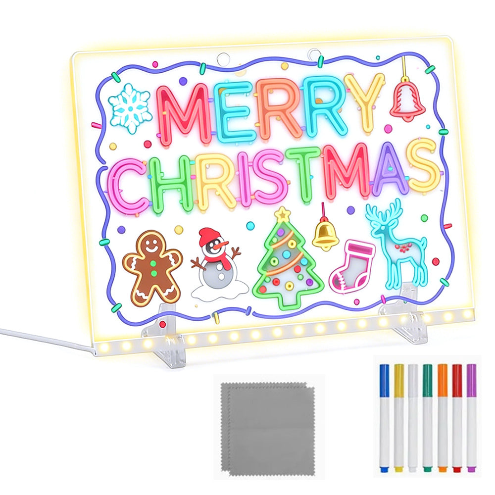 LED Glow Light Drawing Board Dry Erase Boards