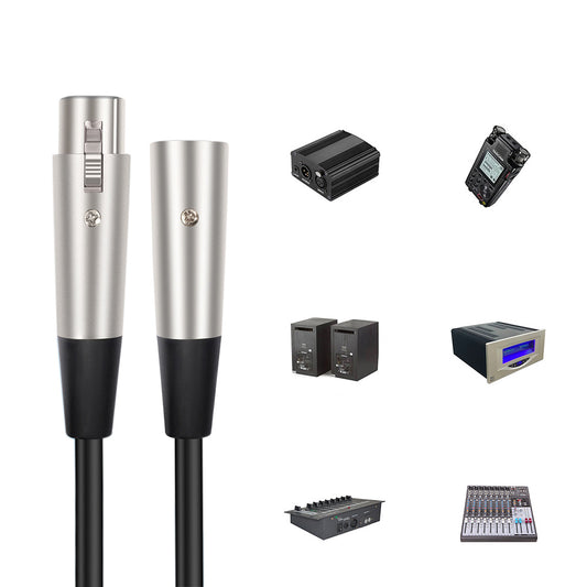 3 Pin XLR Male to Female Balanced Shielded Microphone Audio Cable