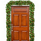 270cm Christmas Garland with Warm White LED Lights for Home Outdoor Fireplace Mantle Porch