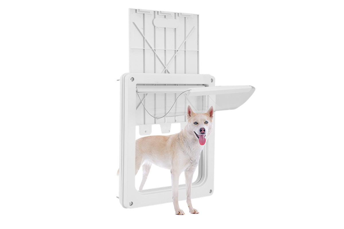 Pet Door for Cats and Dogs with Locking Panel