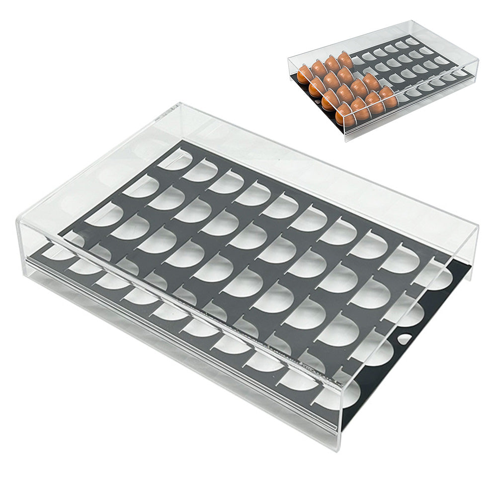 Acrylic Coffee Pod Holder Countertop Coffee Capsule Organizer for Coffee Lovers