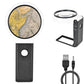 10X 25X Illuminated Folding Magnifier with Cool Warm Light Hands-Free Reading Inspection Tool