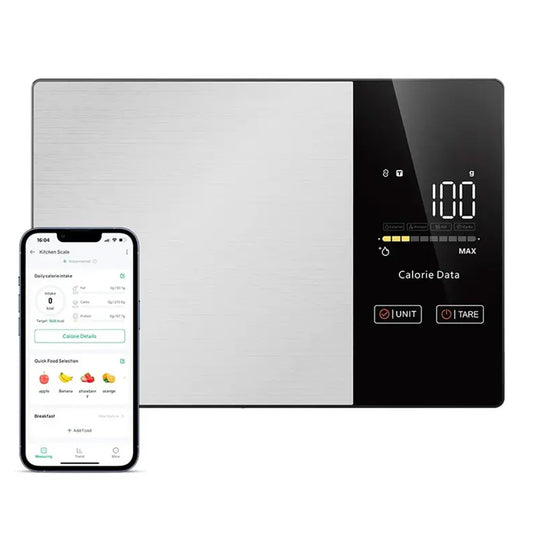 Smart Bluetooth Kitchen Scale with LED Display Digital Food Scale for Nutrition Tracking