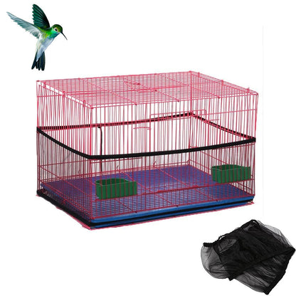 Mesh Cover for Pet Bird Cage Anti-Splash Cover