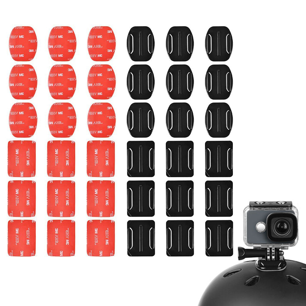 36 PCS Adhesive Mounts Compatible with GoPro Hero Series Flat and Curved Mounts for Action Camera
