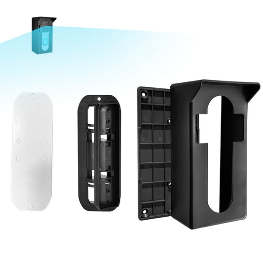 Adjustable Rotating Video Doorbell Mount with Rain Cover