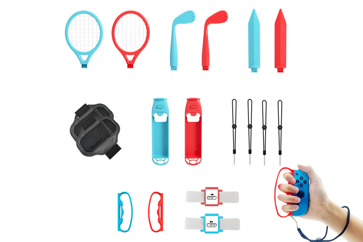 18 in 1 Family Party Game Motion Sports Accessories Bundle for Nintendo Switch