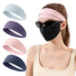 4 Pack Fitness Sweat Headbands Wide Elastic Sports Headbands for Workout Yoga