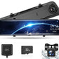 12-inch 4K Streaming Rearview Mirror Dash Cam with Dual Lens & Night Vision