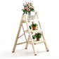 3 Step Folding Step Stool Strong Ladder with Anti Slip Wide Pedals for Home Kitchen