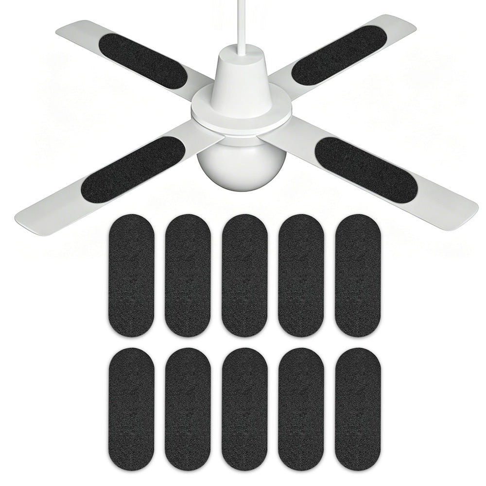 10 Pack Ceiling Fan Filter Pads Activated Carbon Fiber for Blade Odor Dust Removal