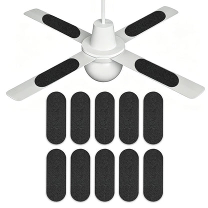 10 Pack Ceiling Fan Filter Pads Activated Carbon Fiber for Blade Odor Dust Removal