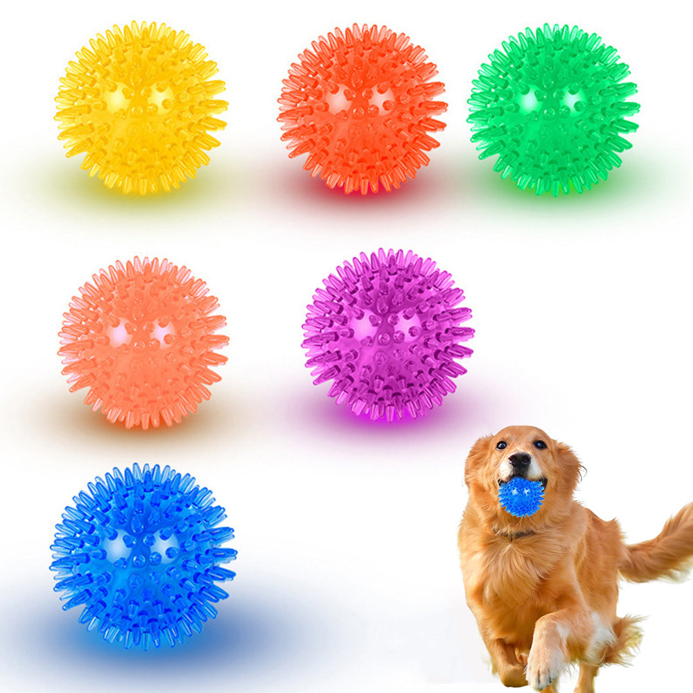 6Pcs Squeaky Dog Toy Balls Floating Dogs Pool Balls Interactive Fetch Toys for Puppy