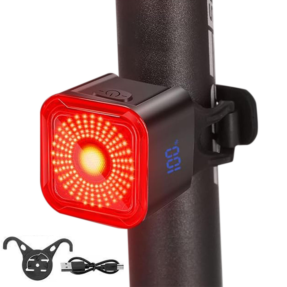 Smart Brake Sensing Bike Tail Light Rechargeable Cycling Safety Light