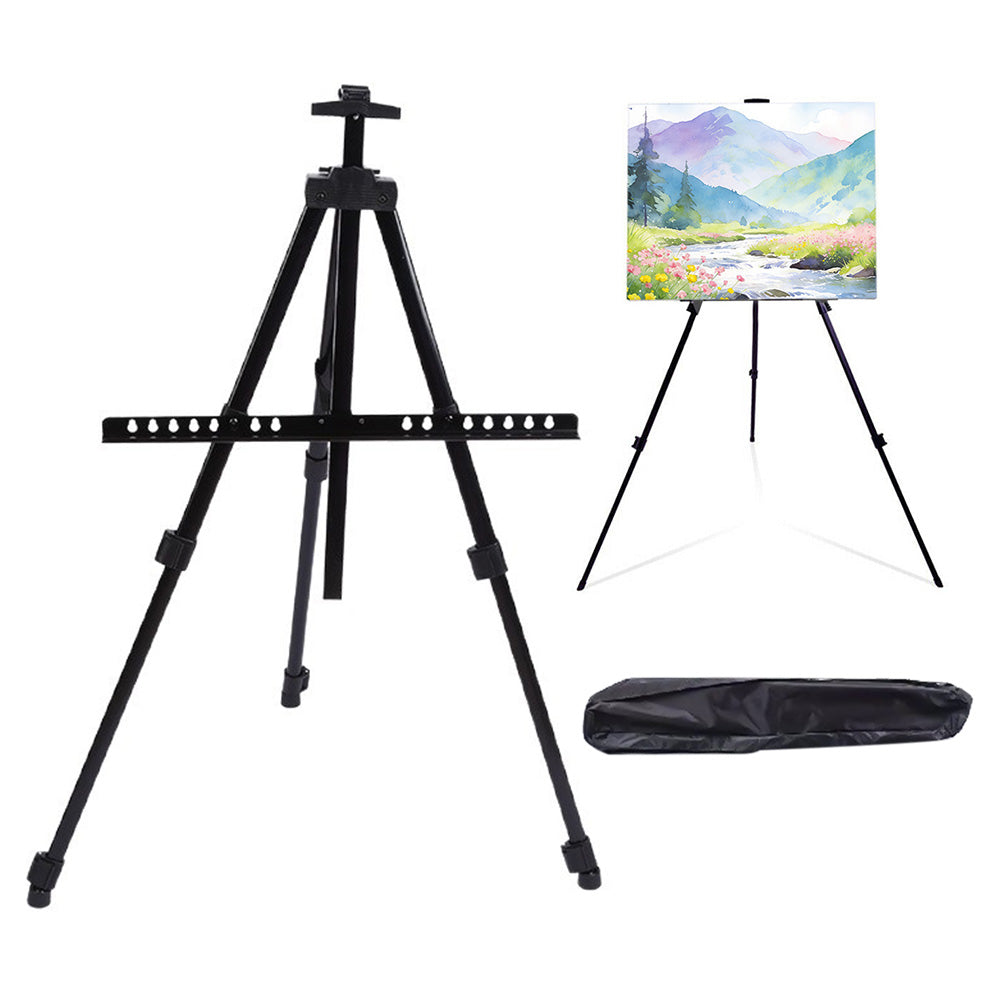 Heavy Duty Metal Adjustable Artist Field Display Easel Folding Tripod Stand