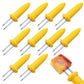 10 PCS Stainless Steel Corn Holders with Kernel Design Grip for BBQ