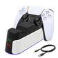 Dual PS5 Controller Fast Charging Dock with RGB Lights