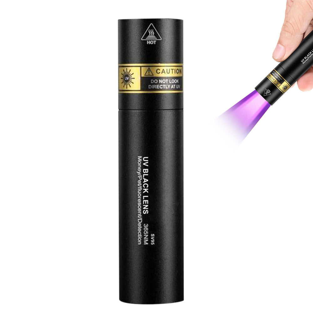 Zoomable 365nm UV Flashlight LED Scalable Clip Blacklight Flashlight for Pet Stain Detection