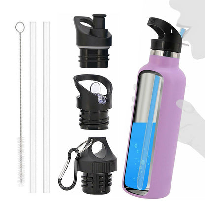 3 PCS Straw Lids for Hydro Flask Standard Mouth with 2 Straws and Cleaning Brush