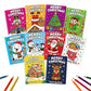 10Pcs Christmas Coloring Books Santa Claus Snowman Designs Holiday Gift