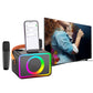 Mini Karaoke Machine Portable Bluetooth Speaker with 2 Wireless Microphone