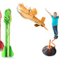 Dinosaur Rocket Launcher Toy Set Outdoor Fun Toys for Boys and Girls Birthday Gift