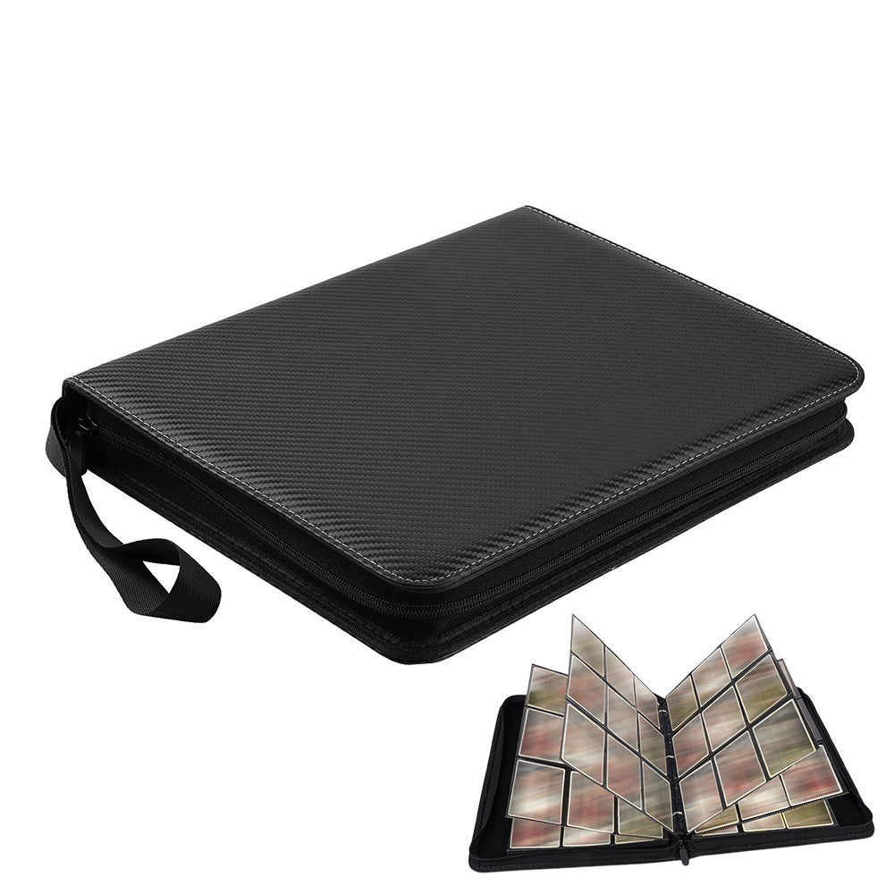 1080 Pockets Card Binder with Zipper Handle Card Holder for Sports Game Cards