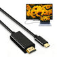 Type-C to HDMI Cable 4K 60Hz USB-C to HDMI Adapter for Phone Laptop to TV Monitor
