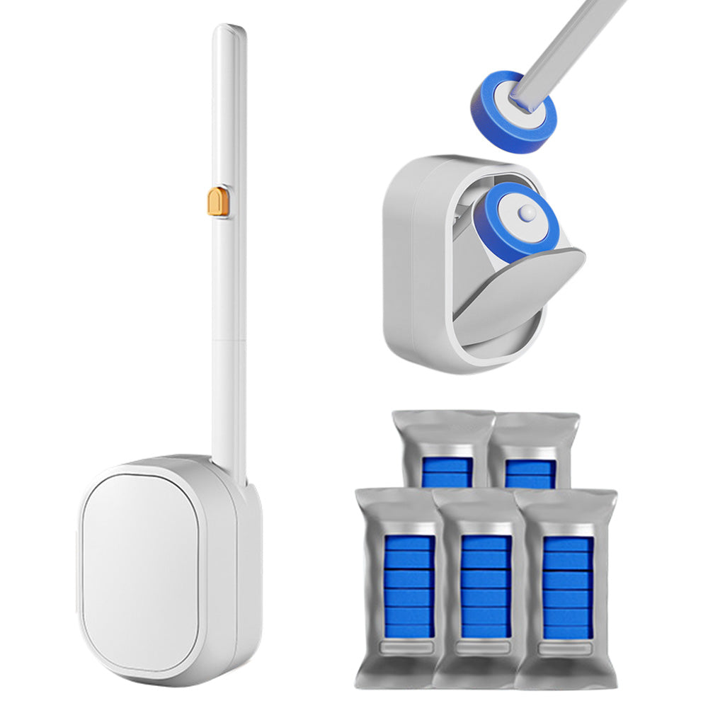 Disposable Toilet Brush Set Toilet Bowl Cleaning System with 30 Toilet Wand Refills