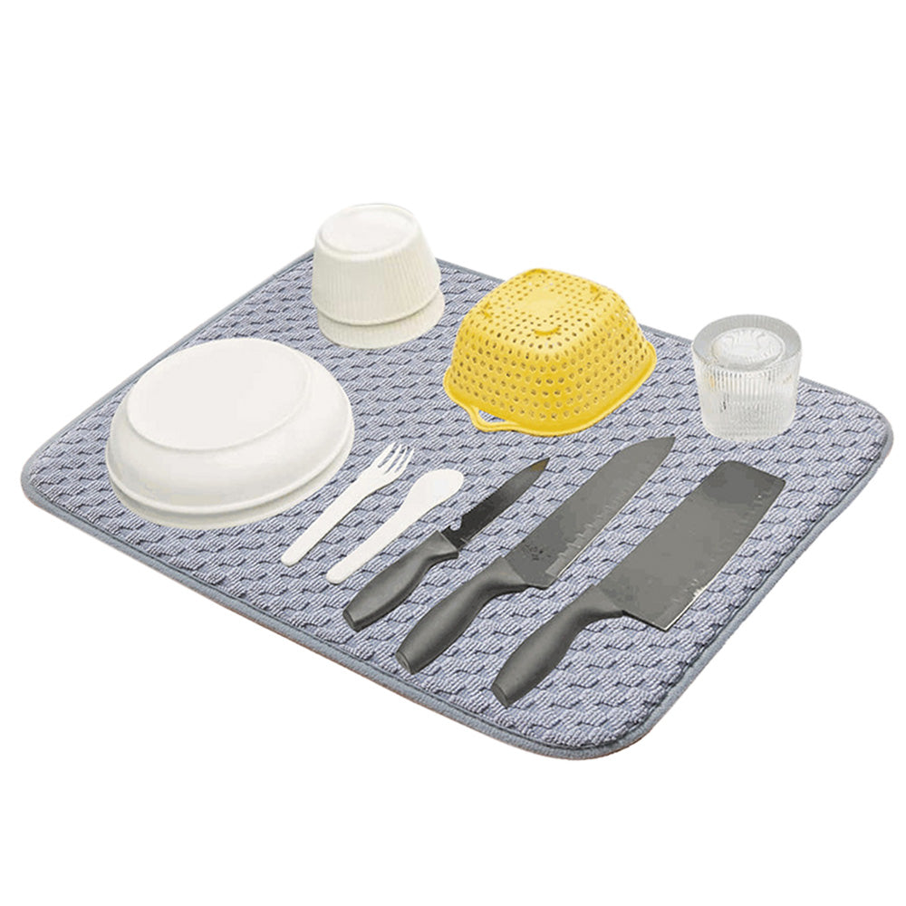 Microfiber kitchen Dish Drying Mat Absorbent Bowl Cup Drainer Kitchen Counter